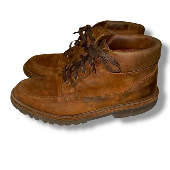 Allen Edmonds Cascade Boots in Brown Leather Suede Made in USA Sz 8 D - Picture 6 of 8